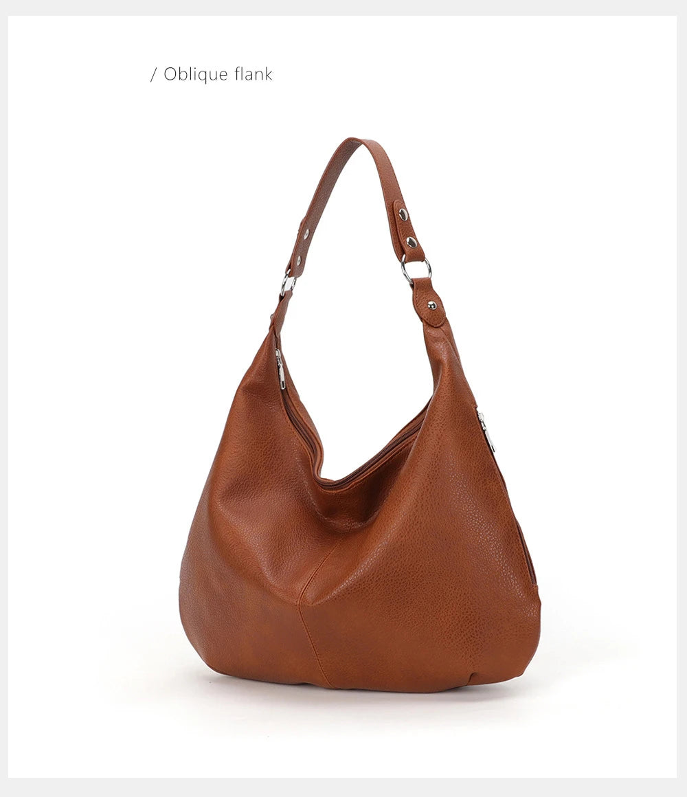 Fashion Hobo Bags for Women Soft Slouchy Bag - Scraften
