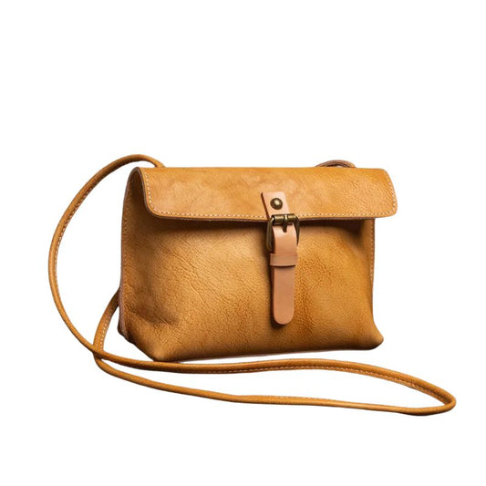 Vintage Genuine Leather Crossbody Bag for Women - Scraften