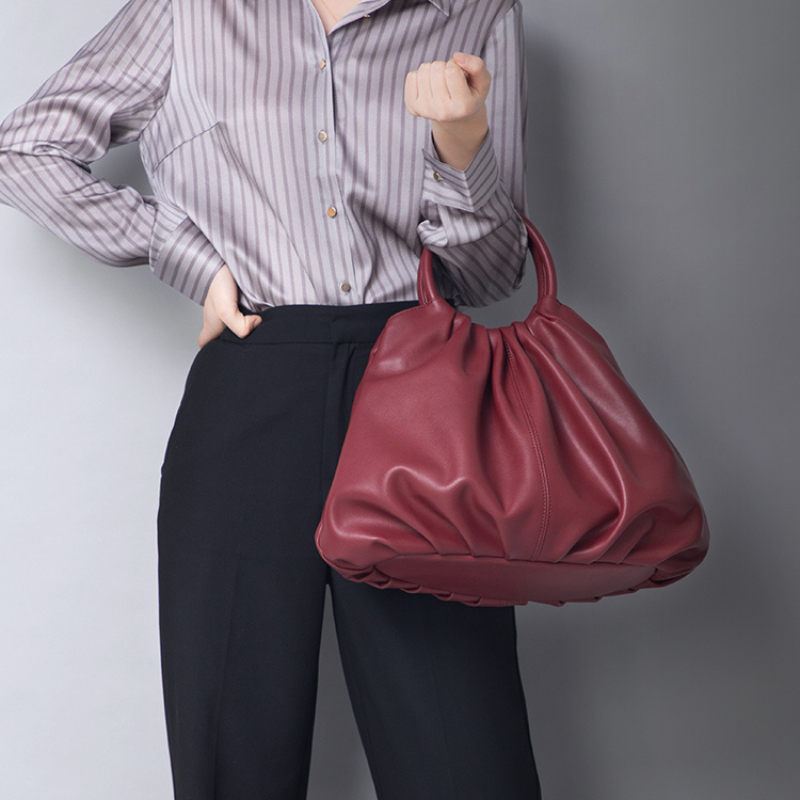 Exquisite High-End Napa First Layer Genuine Leather Women's Handbag - Scraften