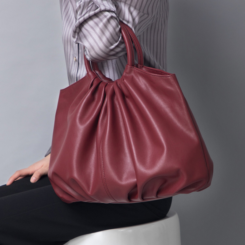 Exquisite High-End Napa First Layer Genuine Leather Women's Handbag - Scraften