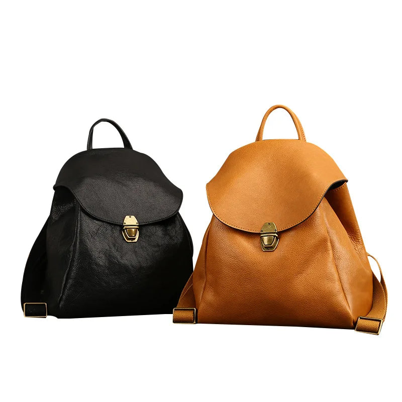 Luxury Retro Leather Women’s Backpack