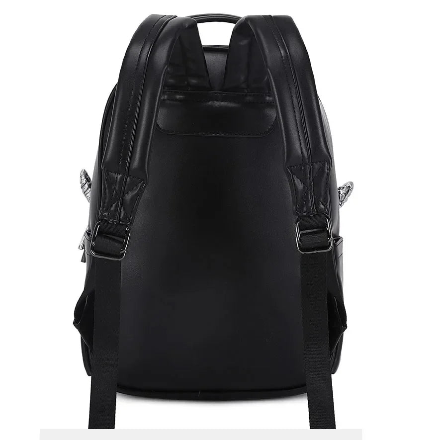 3D Goat Backpack | PU Leather Unisex Travel & School Bag
