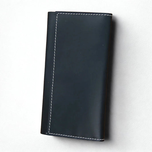 Men's Vintage Pull-Up Leather Long Wallet - Large Capacity Cowhide Clutch