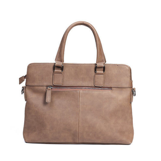 Business Soft Leather Briefcase for men - Scraften