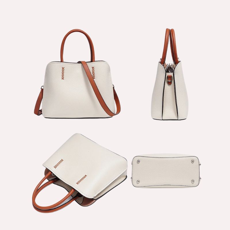 Genuine Leather Shopper Bag Designer Shoulder Bag - Scraften