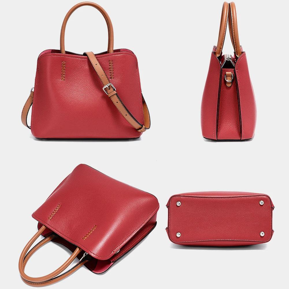 Genuine Leather Shopper Bag Designer Shoulder Bag - Scraften