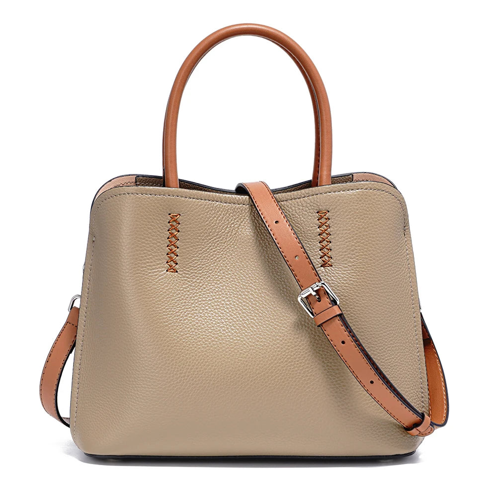 Genuine Leather Shopper Bag Designer Shoulder Bag - Scraften