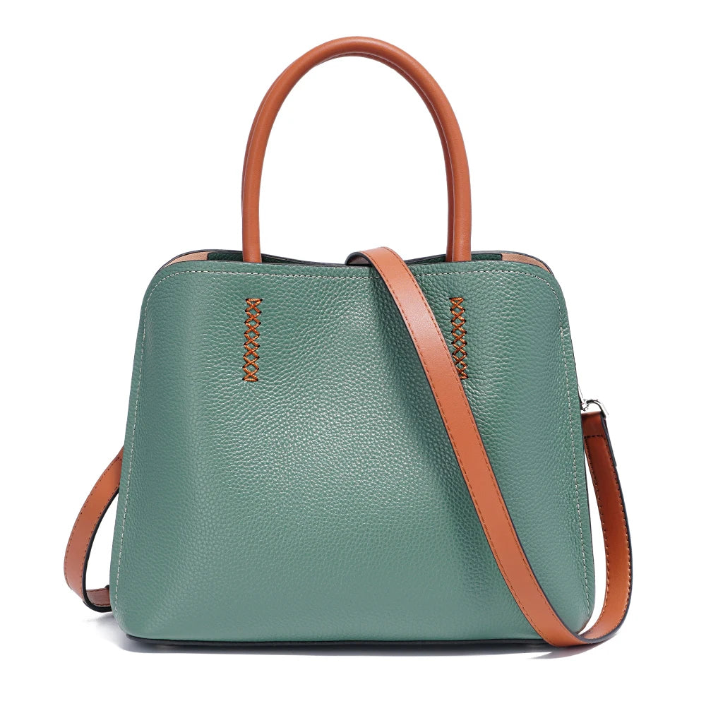 Genuine Leather Shopper Bag Designer Shoulder Bag - Scraften