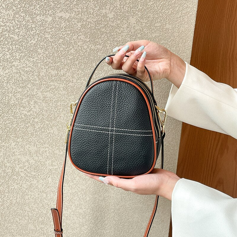 Genuine Leather Women's Small Shoulder Bag - Scraften