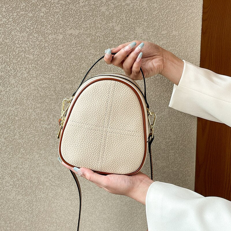 Genuine Leather Women's Small Shoulder Bag - Scraften