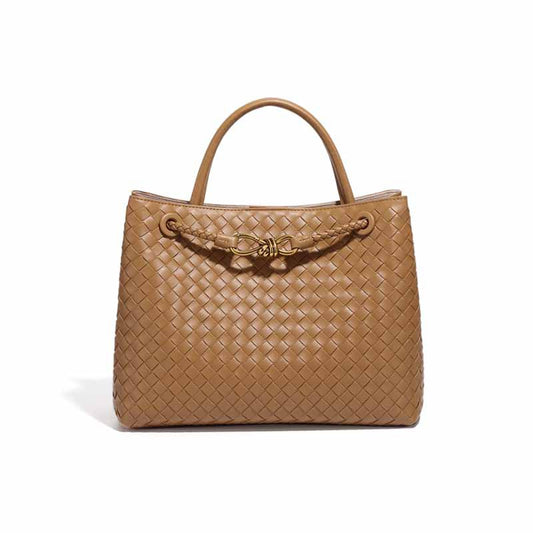 Hand Woven Large Capacity Tote Handbag - Scraften