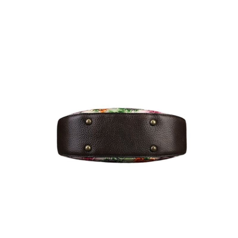 Embossed Hand-painted Women's Shoulder & Crossbody Bag