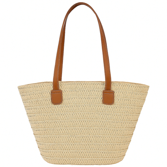 Luxury Designer Straw Tote Bag for Women - Scraften