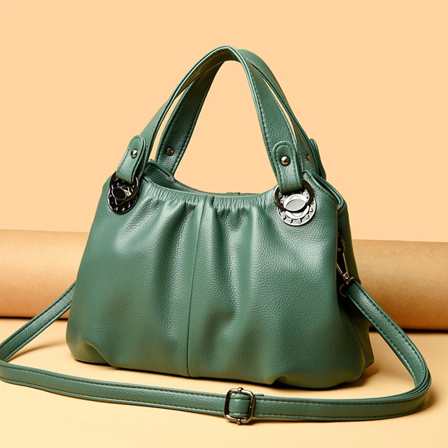 Luxury High-Quality Genuine Leather Women's Shoulder Bag - Scraften