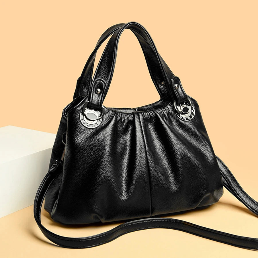 Luxury High-Quality Genuine Leather Women's Shoulder Bag - Scraften