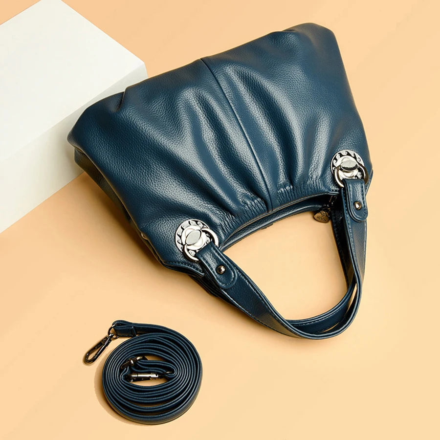 Luxury High-Quality Genuine Leather Women's Shoulder Bag - Scraften