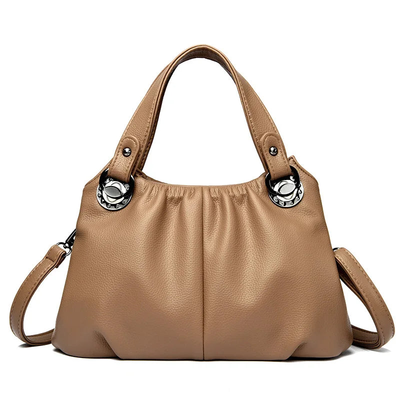 Luxury High-Quality Genuine Leather Women's Shoulder Bag - Scraften