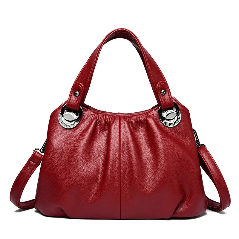 Luxury High-Quality Genuine Leather Women's Shoulder Bag - Scraften