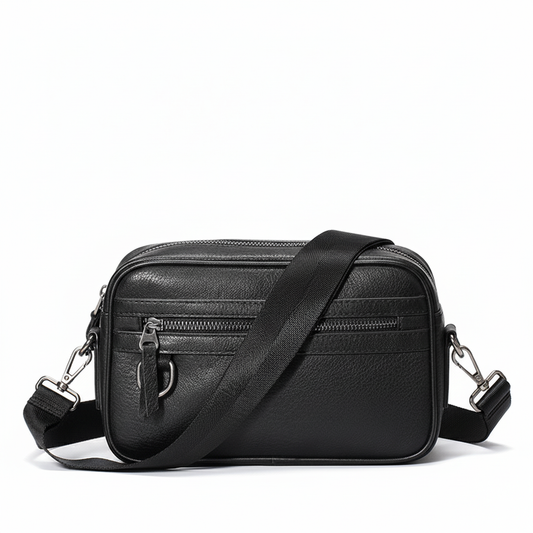 Genuine Leather Men's Crossbody Bag Luxury Cowhide Fashion Bag