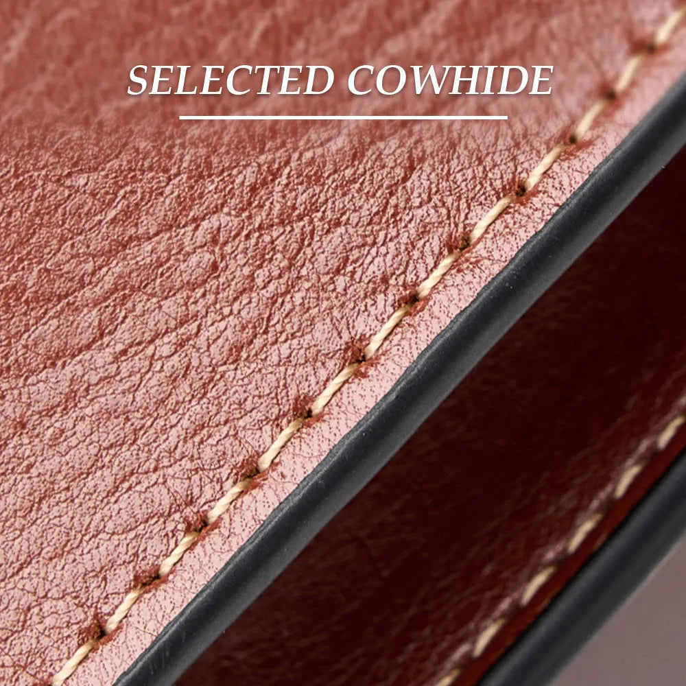 Real Cowhide Crossbody Bag – Retro Designer Small Satchels