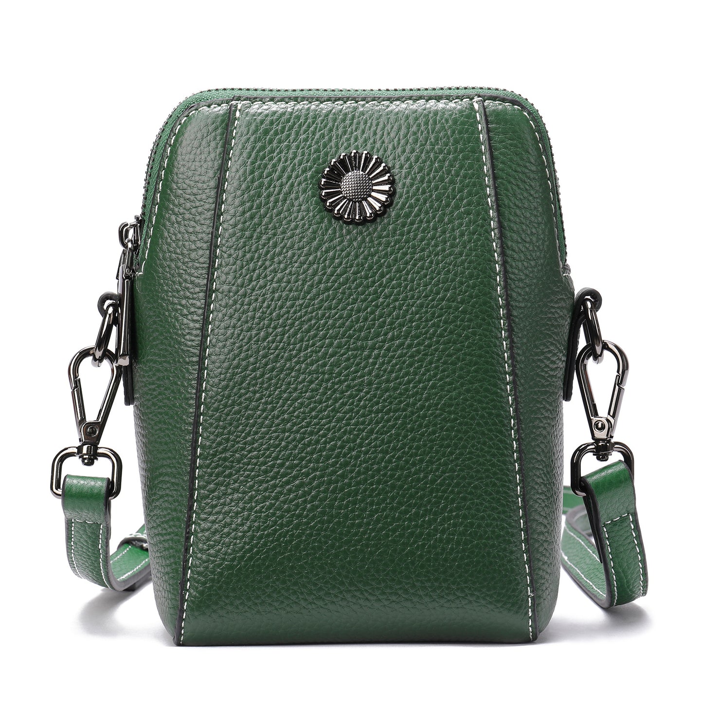Retro Ethnic Style Cowhide Crossbody Bag