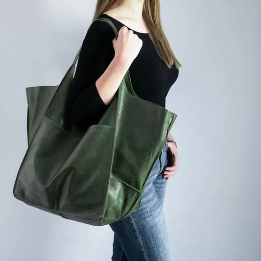 Retro Handmade Large Tote Bag - Scraften