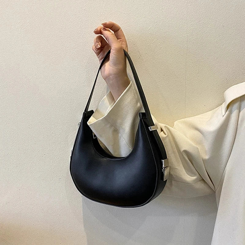 Underarm Bag - One Shoulder French Niche Crescent Shape Handbag for Women - Scraften