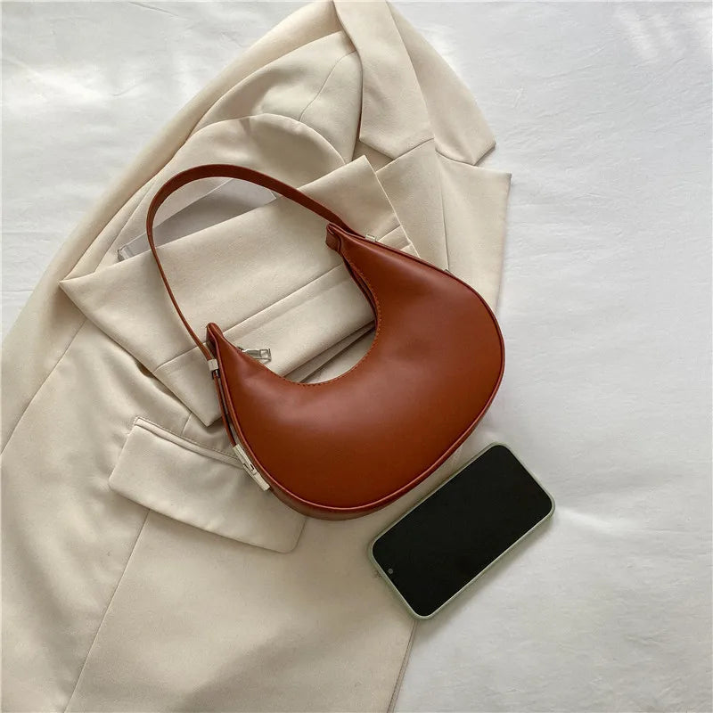 Underarm Bag - One Shoulder French Niche Crescent Shape Handbag for Women - Scraften