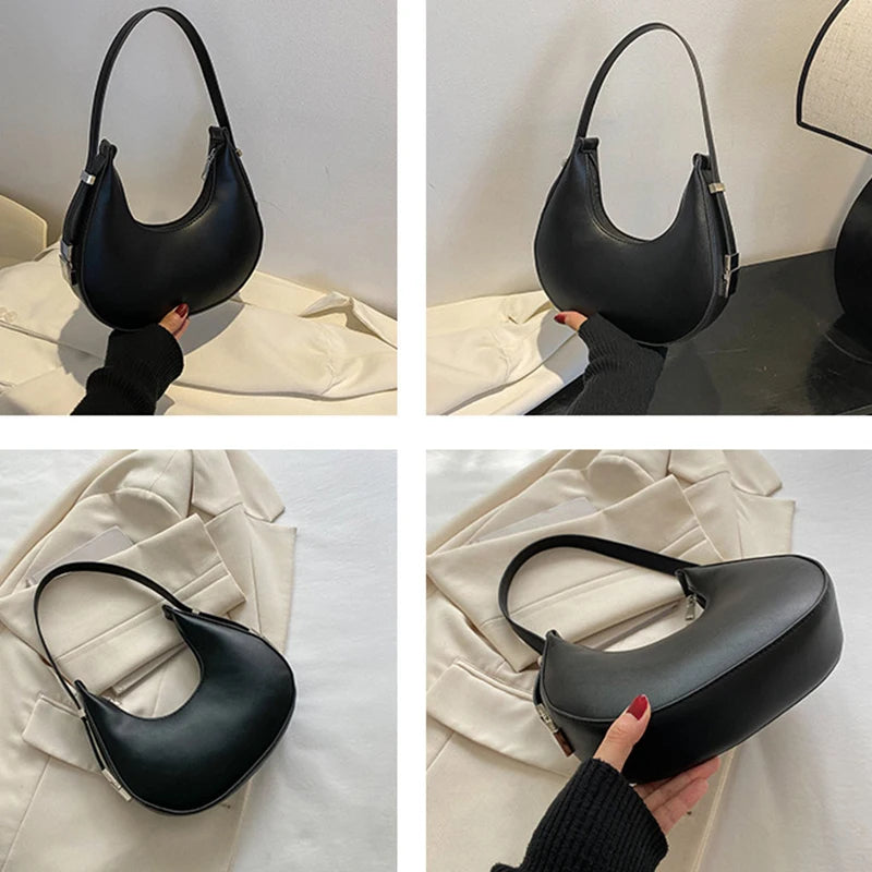 Underarm Bag - One Shoulder French Niche Crescent Shape Handbag for Women - Scraften