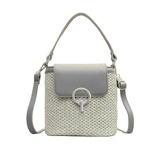 Beach Woven Bag for Women Trendy Korean Bucket Style - Scraften