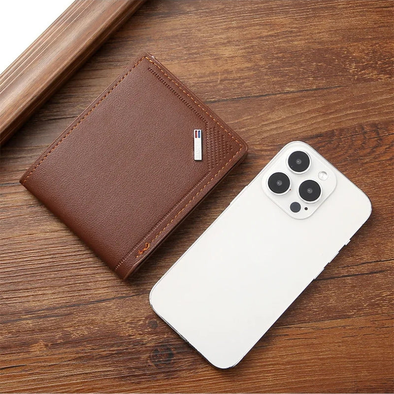Luxury Handmade Leather Bifold Wallet - Vintage Premium Money Bag