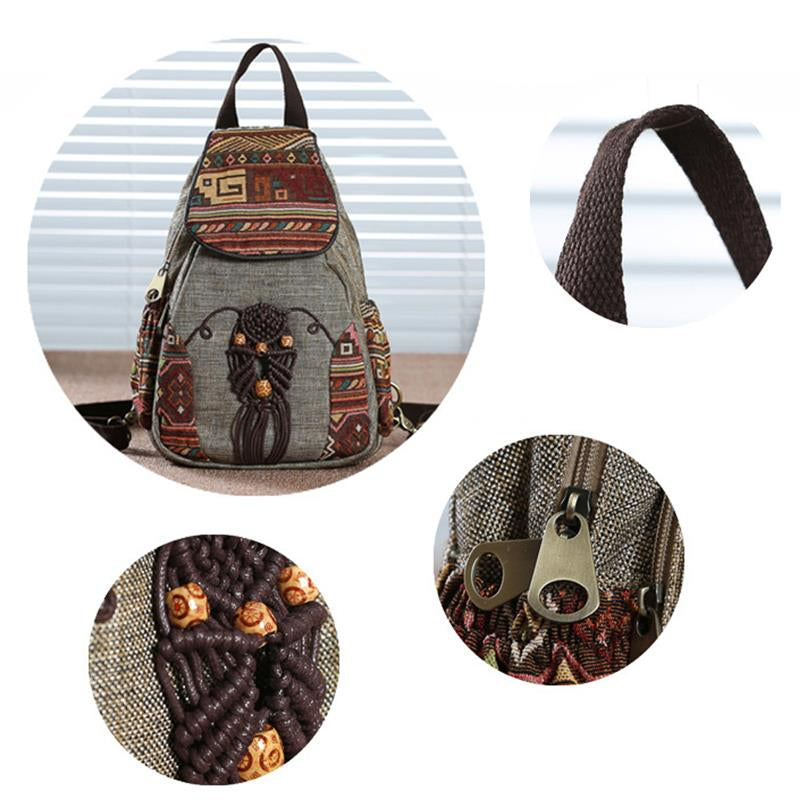 Vintage Canvas Backpacks for Women - Scraften