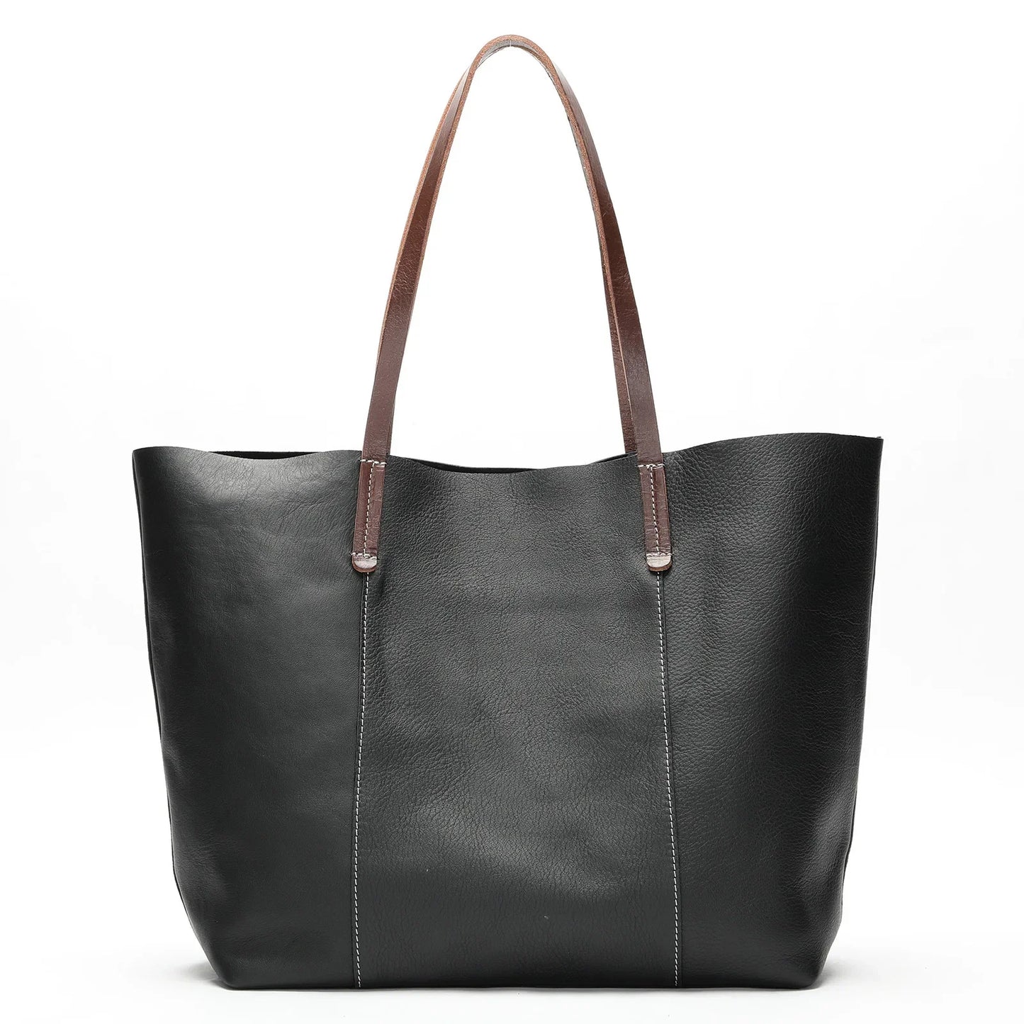 Large Capacity Leather Women's Tote Bag - Scraften