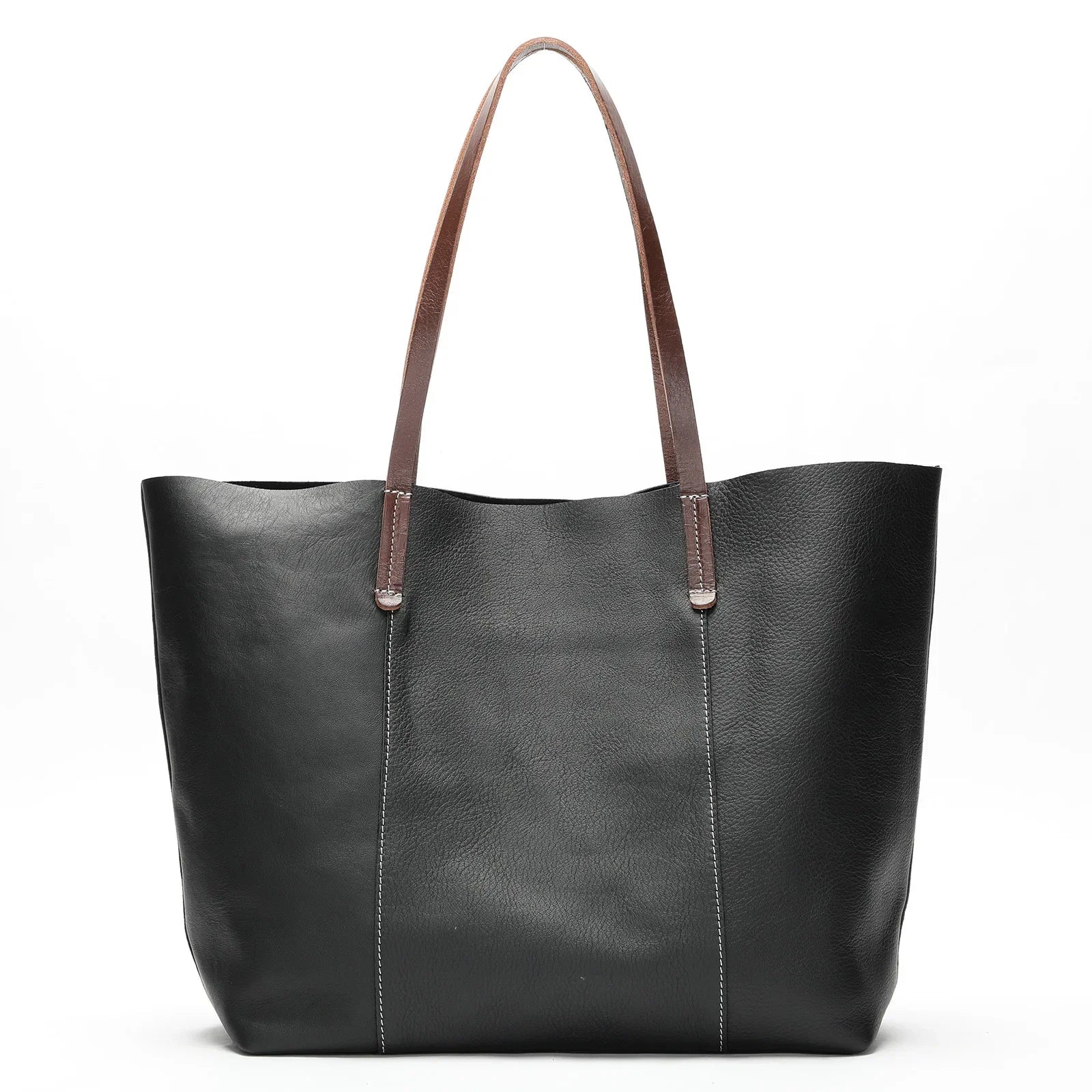 Large Capacity Leather Women's Tote Bag - Scraften