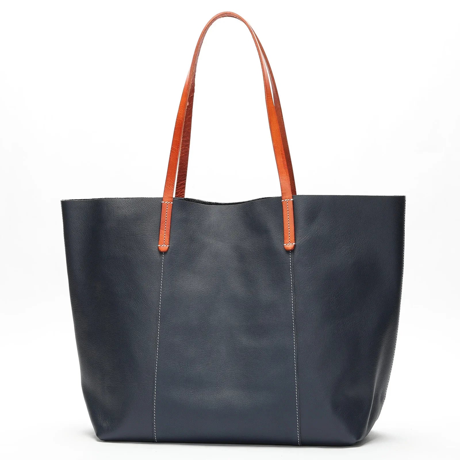 Large Capacity Leather Women's Tote Bag - Scraften