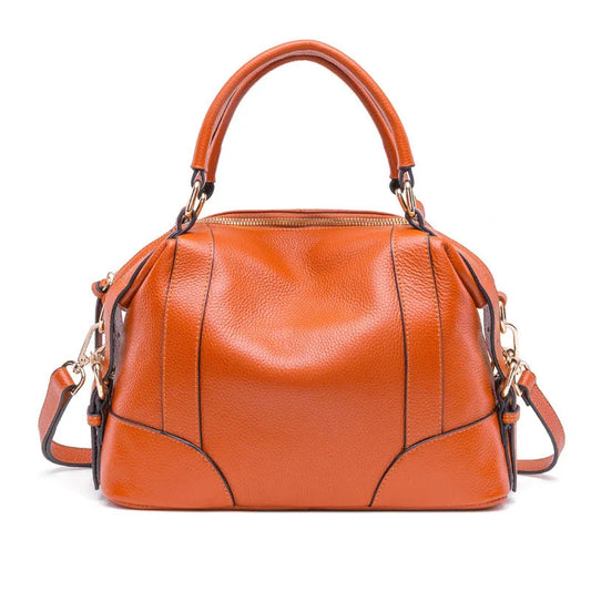 Top Layer Cowhide Handbag – All-Match Genuine Leather Bag for Women
