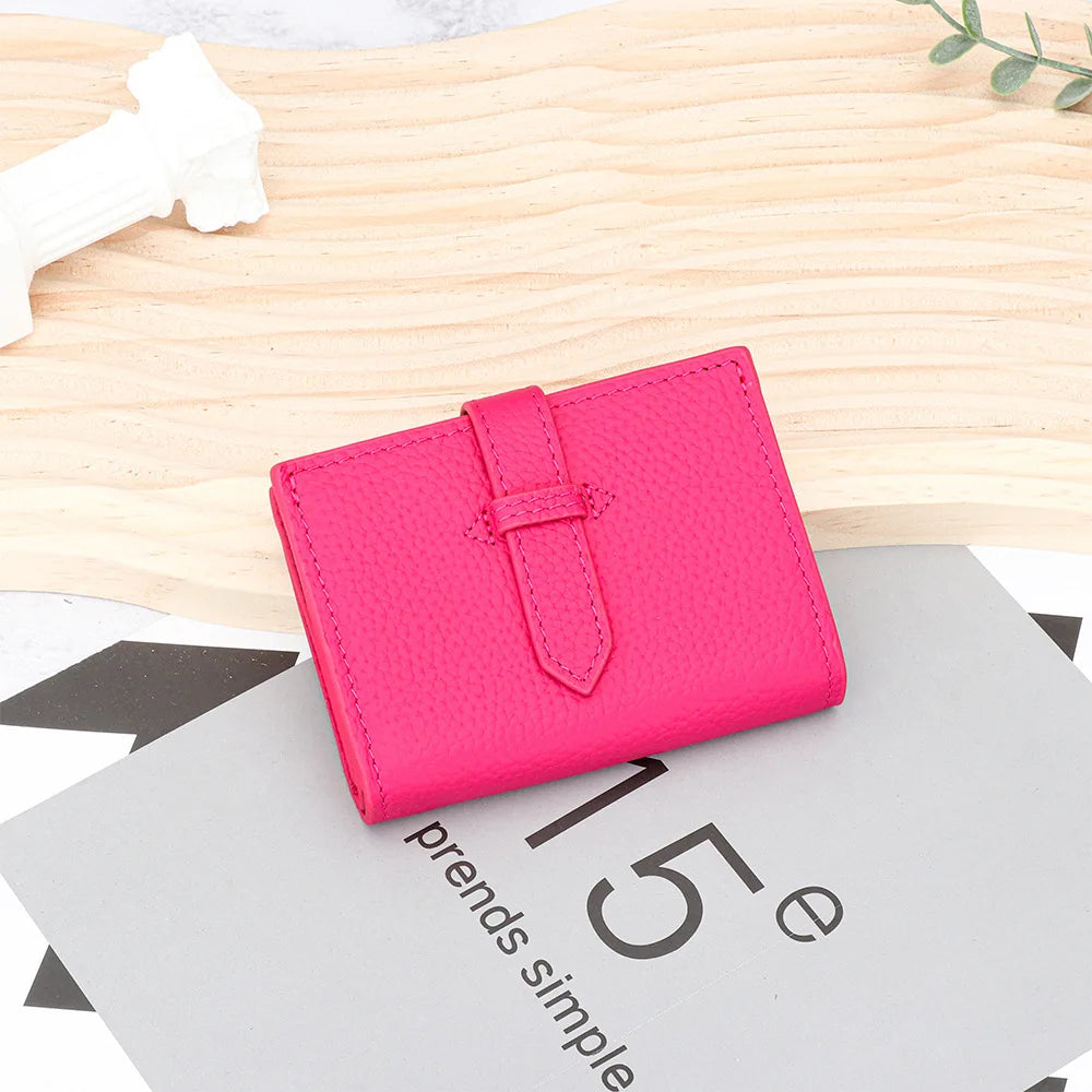 Luxury Design Genuine Leather Small Wallet