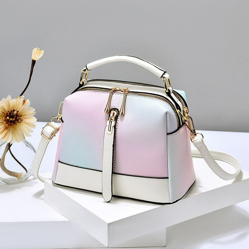 Ice Cream Texture One-Shoulder Messenger Bag - Scraften
