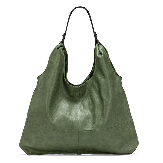 Women Genuine Leather Large Capacity Handbag - Scraften