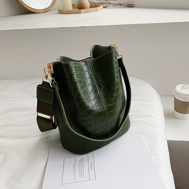 Women Shoulder Crocodile Crossbody Bag - Scraften