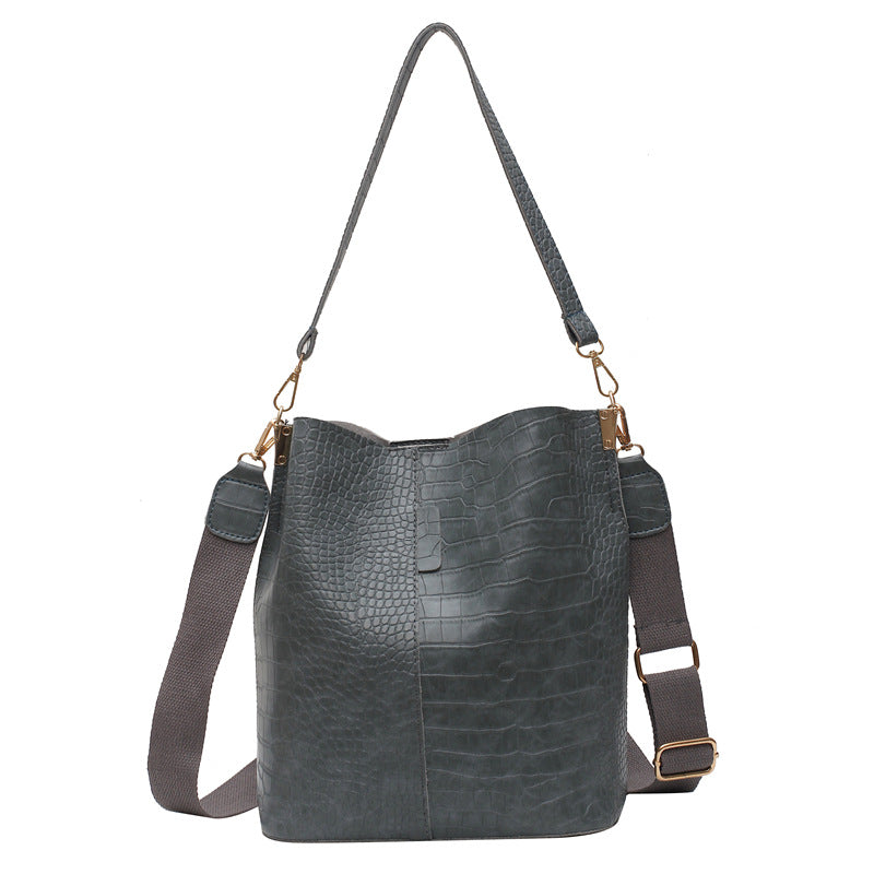 Women Shoulder Crocodile Crossbody Bag - Scraften