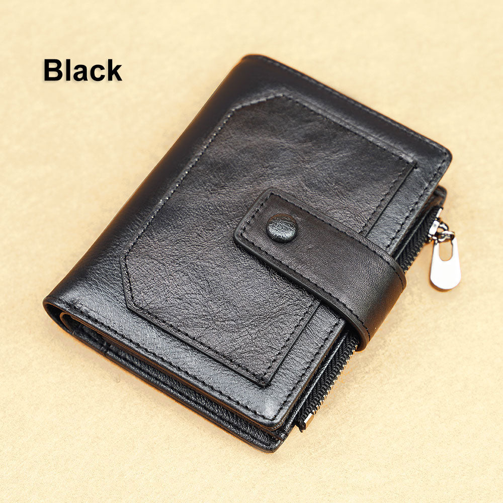 Vintage Genuine Leather Men's Wallet - Scraften