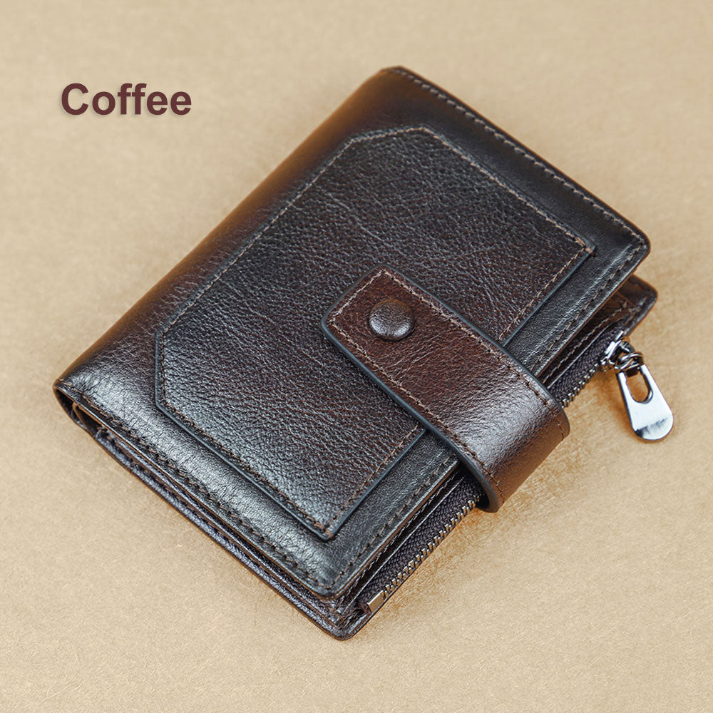 Vintage Genuine Leather Men's Wallet - Scraften