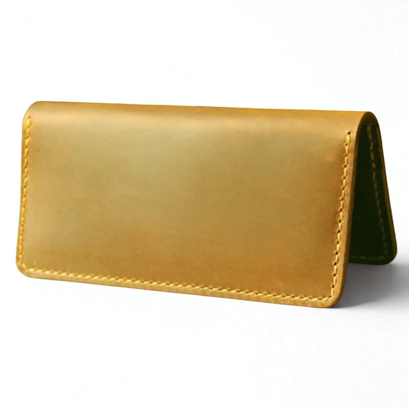 Handmade Vintage Crazy Horse Genuine Leather Wallet - Men Stylish Clutch Bag Purse