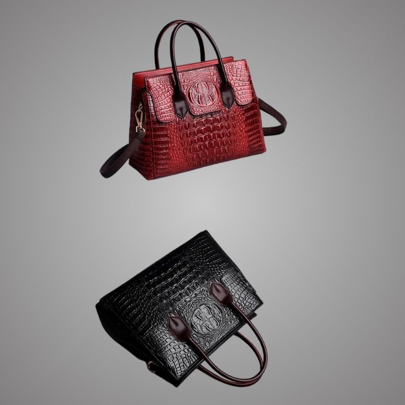 Genuine Leather Luxury  Crocodile Designer Handbag