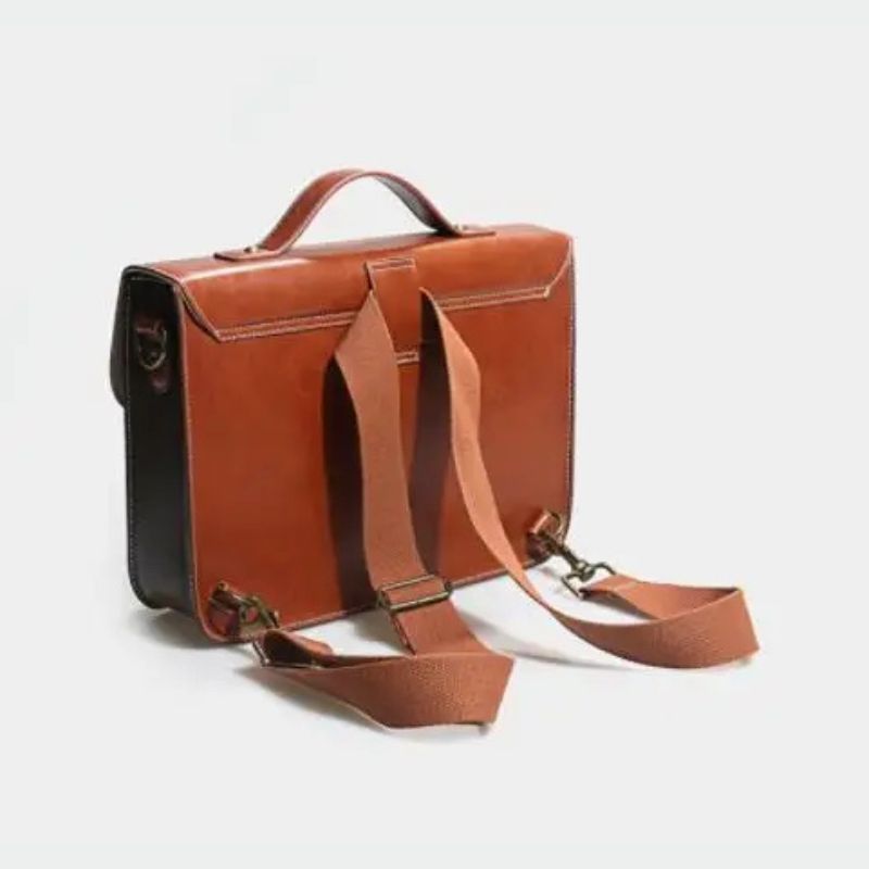 Retro Leather Women backpacks Shoulder Bag - Laptop Business Handbags