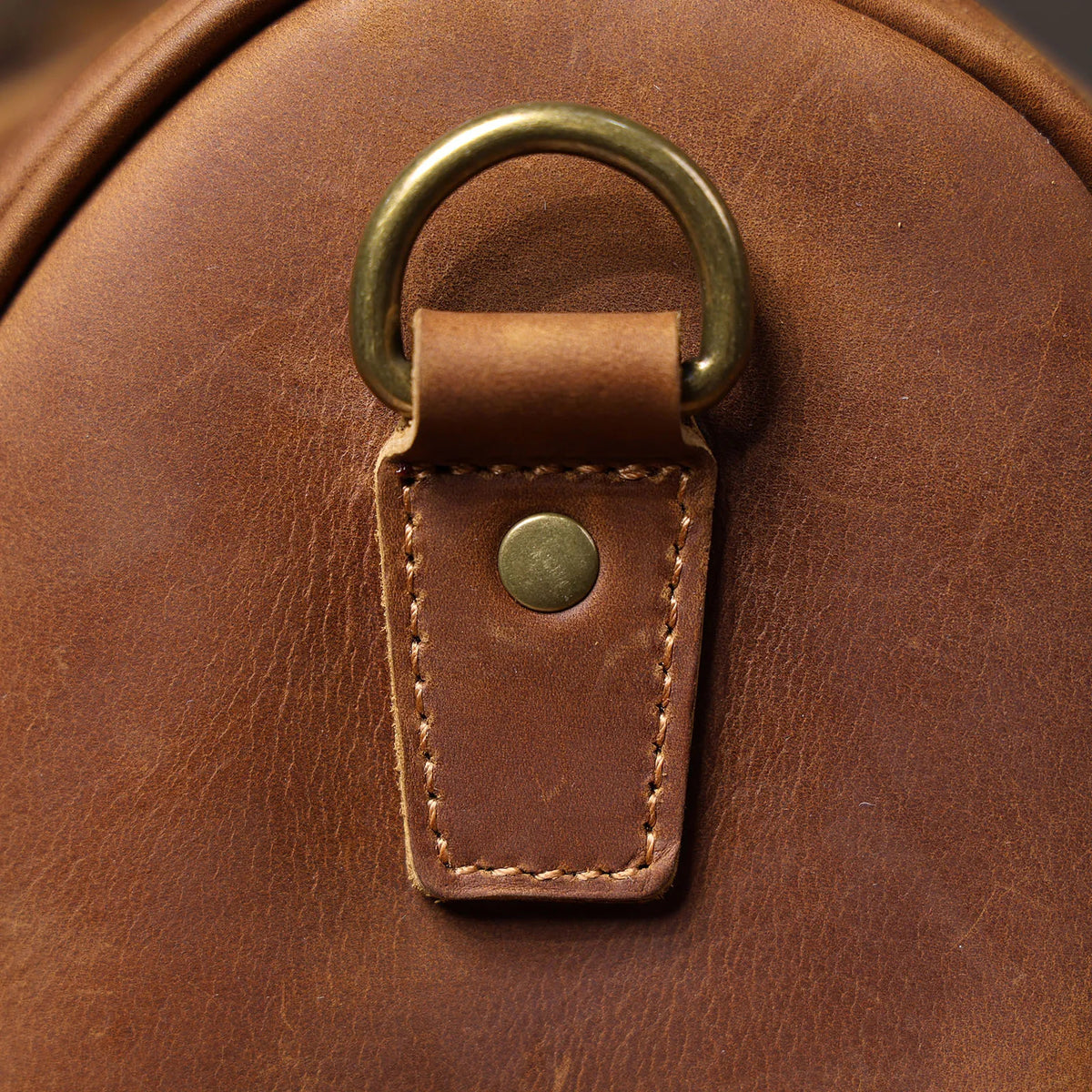 Men's Full Grain Leather Laptop Briefcase For Work
