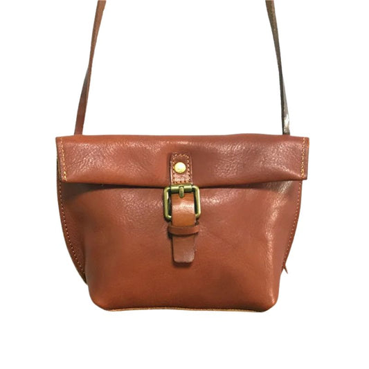 Genuine Leather Crossbody Bag Retro Small Messenger Purse - Scraften