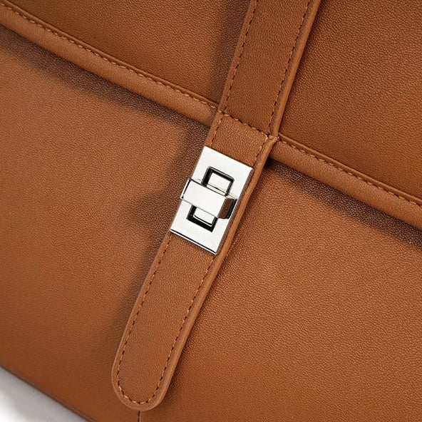 Genuine Leather Women’s Shoulder Bag – Large Capacity Retro Crossbody Handbag