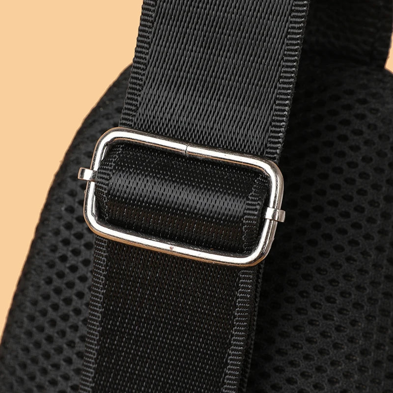 Men’s Genuine Leather Sling Bag – Casual Crossbody Chest Pack